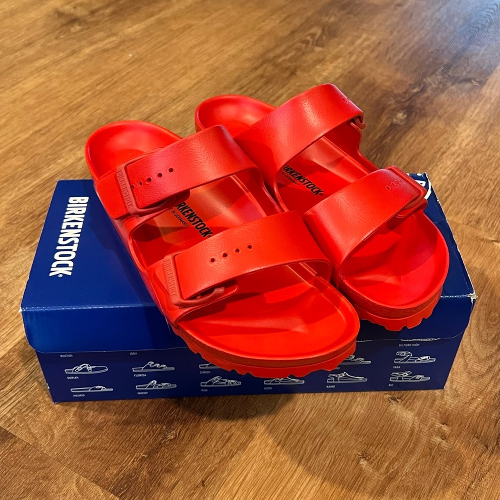 Birkenstock Arizona EVA slides in Active Res. Size 41 Narrow. New in box!